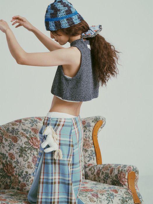 MISU A BARBE EMPONY KEYRING WHITE