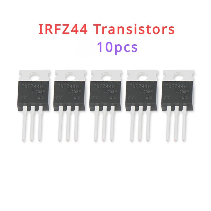 

10шт IRFZ44 Транзистор TO-220 Power 49A 55V IRFZ44NPBF MOSFET Польові транзистори Електронний набір своїми руками