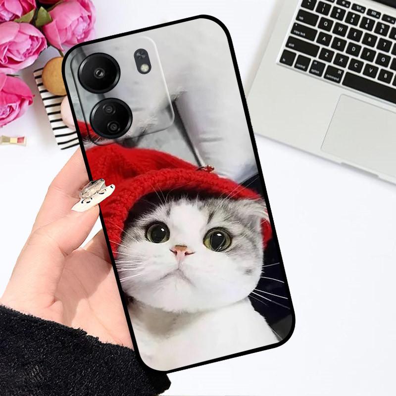 For Xiaomi Poco C65 Case Redmi 13C 4G Cute Cartoon Cover Soft Silicone Phone Case For Xiaomi Redmi 13C Poco C65 C 65 Bumper