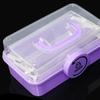 1Pc Children'S Hair Accessory Storage Box With Three Layers And Foldable Hand-Held Accessories Desktop Storage Box Nail Art Box