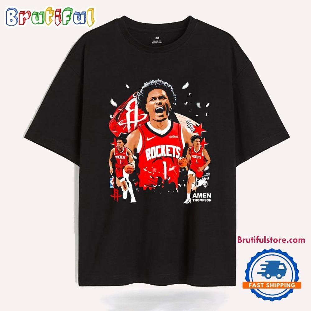 Amen Thompson Hou%ston Rockets Graphic T Shirt Unisex T-Shirt S