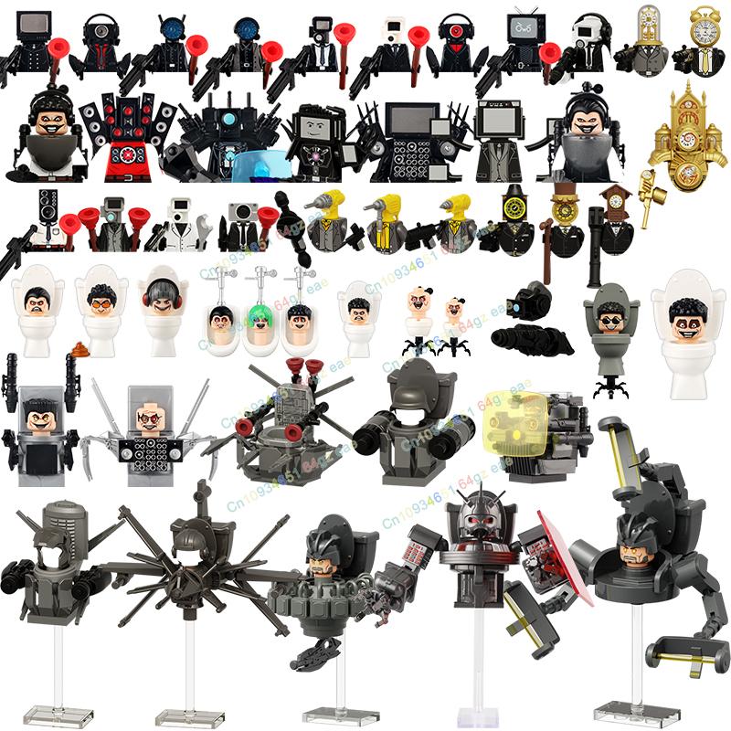 

MOC Skibidi Туалет Міні фігурка Екшн Цегла Телевізор Людина Плюс Титан Пазл Збірна Модель Будівельні Блоки Іграшки Подарунки на День народження