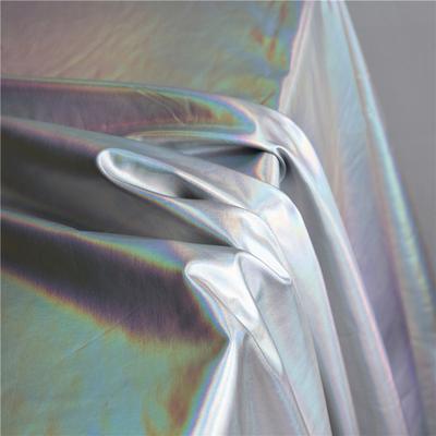 150*100cm Metallic Shiny Stretch Fabric Rainbow Holographic Crafts Creative Made