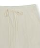 Emelbi Women'S Gorpcore Glossy Shirred Mini Skirt Bos (Cream)
