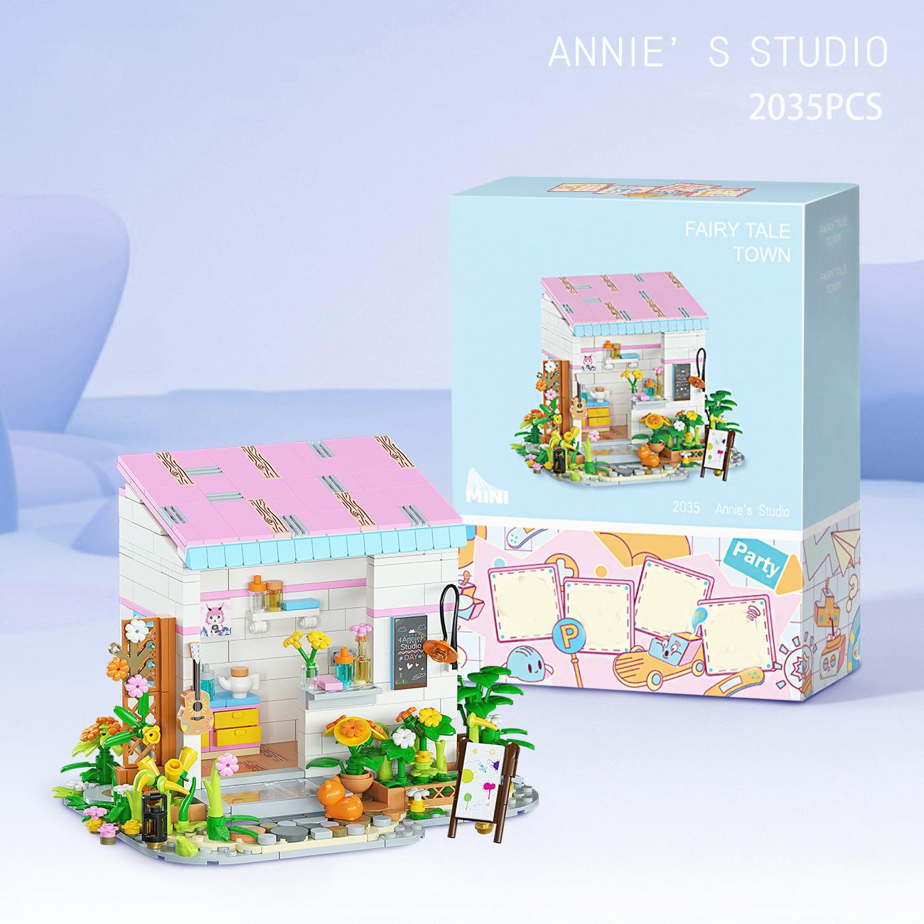 

Fairy Tale Town Studio Sun Room Cafe Assembly Art Building Blocks Girls Toys Studio