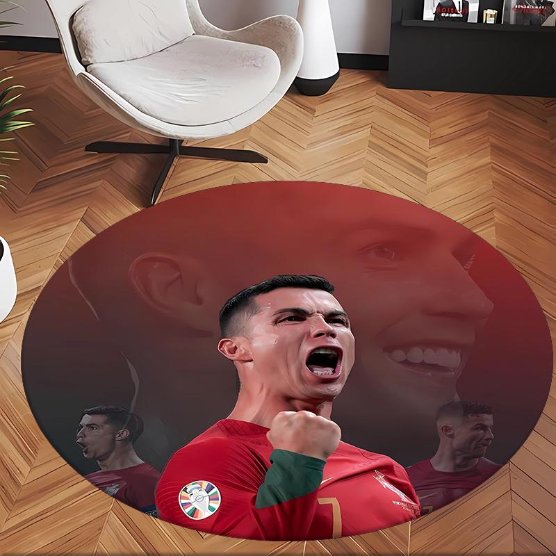 Ronaldo'nun (47) Ofis için Yuvarlak Halı Ofis, Yatak Odası, Oturma Odası ve Ev Alanı için Dekoratif Yer Halısı