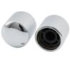 Musiclily Pro Metric Steel Dome Knobs with Indicator Dots for Imported Electric Chrome of Pop-In Guitars/Basses, (Set 2)