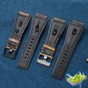 35mm*24mm Genuine Leather Watchband Men's wristband for Bell  Ross BR-01 and BR-03 Strap Wrist Belt Bracelet + Tool