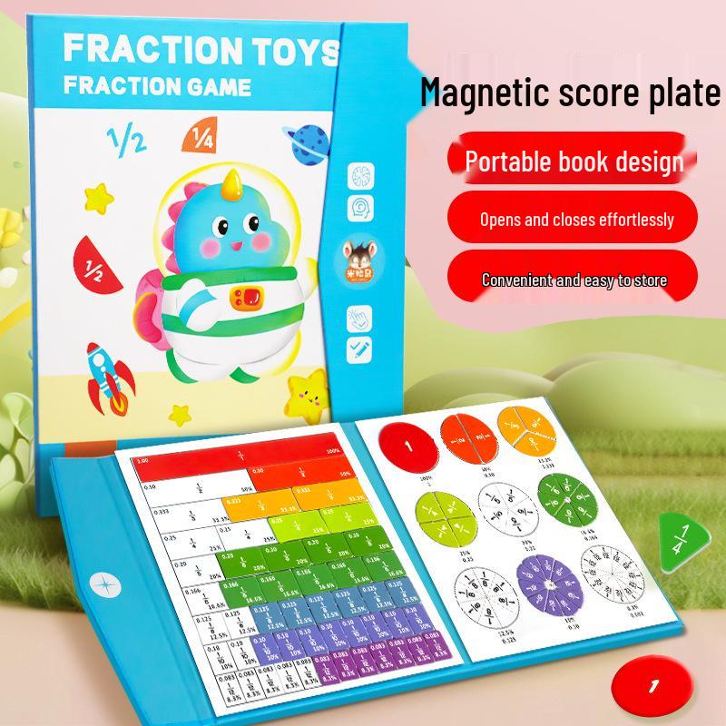 Magnetic Fraction Disks for Teaching Addition & Subtraction - Grades 3-5