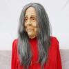 Old Woman Mask Halloween Creepy Wrinkle Face Mask Latex Cosplay Party Props