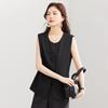 TERRE BLEUE Damen Professioneller Lockerer Weste-Blazer