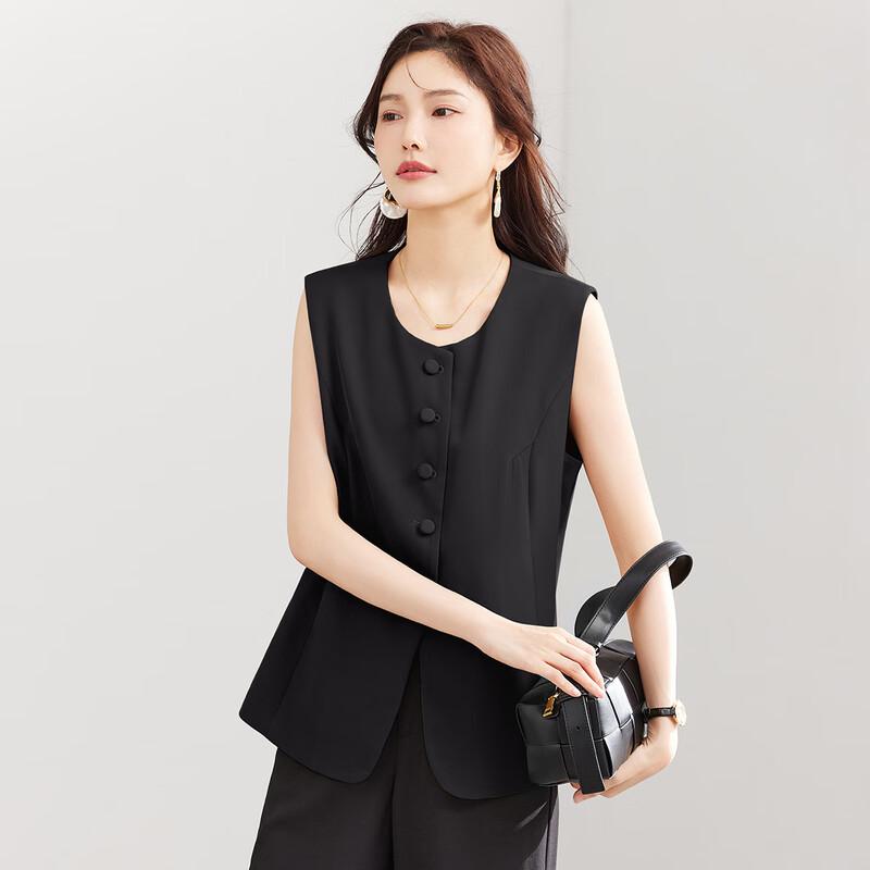 TERRE BLEUE Damen Professioneller Lockerer Weste-Blazer