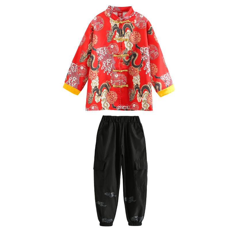 Children'S National Day Performance Clothes Girls Cheongsam Chinese Style Class Clothes Chorus Clothes Boys Tang Performance Clothes Tide