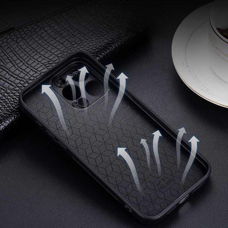 Capa Traseira Rígida Anti-Queda Fosca de Couro PU Para Huawei Honor 500 Pro Moldura de Silicone Macio Capa Protetora de Lente Para Honor 500Pro