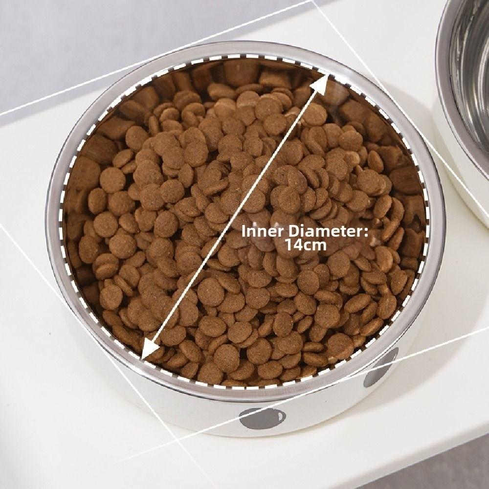 Non-Slip Cat Food Water Bowl Anti-flip Cat Dog Dual-use Bowl Pet Food Dispenser  Dog Accessories