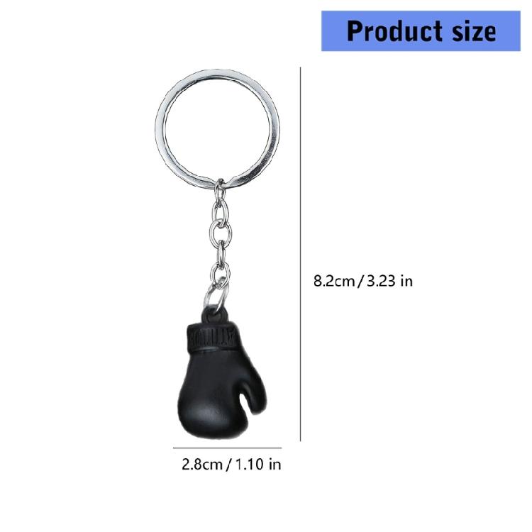 Eye Catching Boxing Glove Style Keychain Weighing 21g Backpacks Purses Hanging Ornament For Sports Lovers