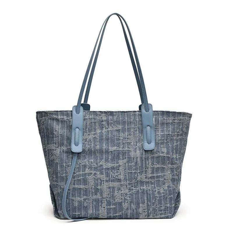 

Большая вместительная сумка подмышкой для женщин, новая модная повседневная ковбойская сумка премиум-класса через плечо