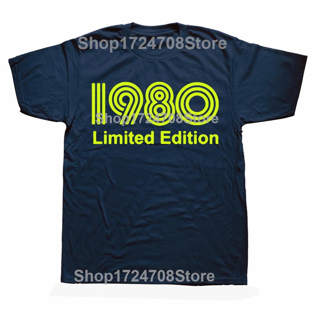 Novelty Awesome 1980 Limited Edition Funny 45th T Shirts Graphic Cotton Streetwear Short Sleeve Birthday Gifts Summer T-shirt