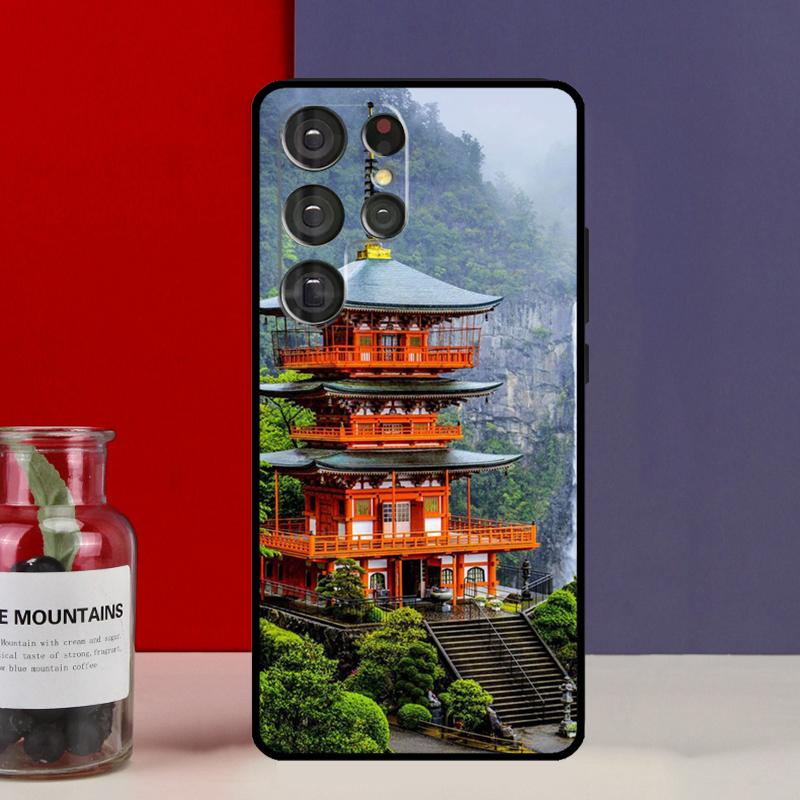 Japanese Temple Kyoto Funda Case For Samsung Galaxy S25 Ultra S9 S10 S20 S21 S22 Plus S23 FE S24 Ultra Phone Cover