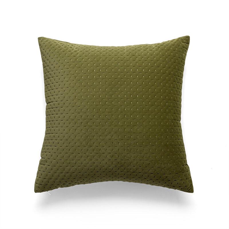 45x45cm French Green Pillowcase Embroidered Plush Throw Pillow Cover Living Room Sofa Decor Pillow Headboard Cushion Covers