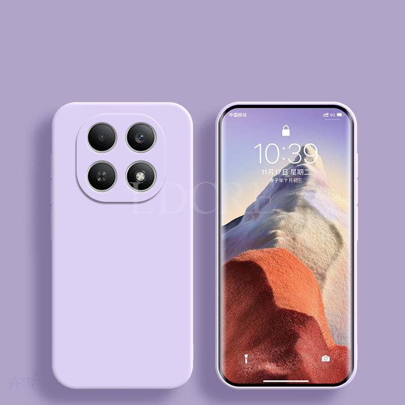 For Xiaomi Redmi Note 15 Case Liquid Silicone Cover Redmi Note 15 Case TPU Plain Rubber Phone Protector Redmi Note 15 Cover