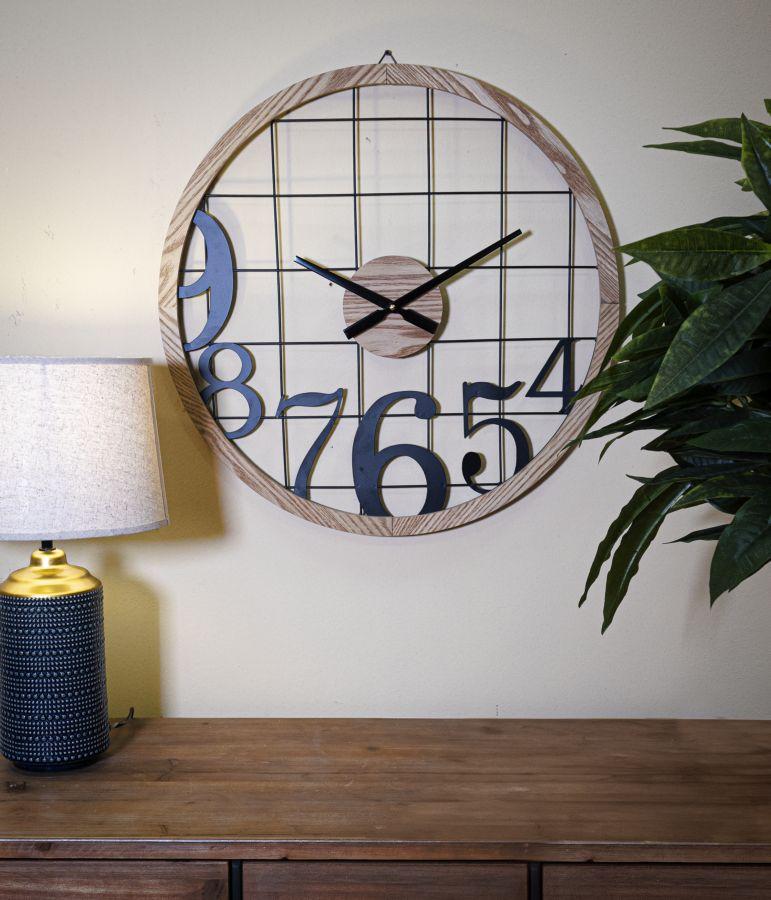 Wanduhr Zahlen Ø 60X2,5 cm