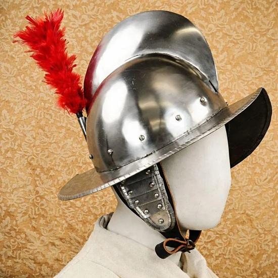 

Spanish Morion Helmet 18GA Steel Medieval Conquistador Helmet LARP Cosplay Theater Armor Fathers Day Gift Halloween