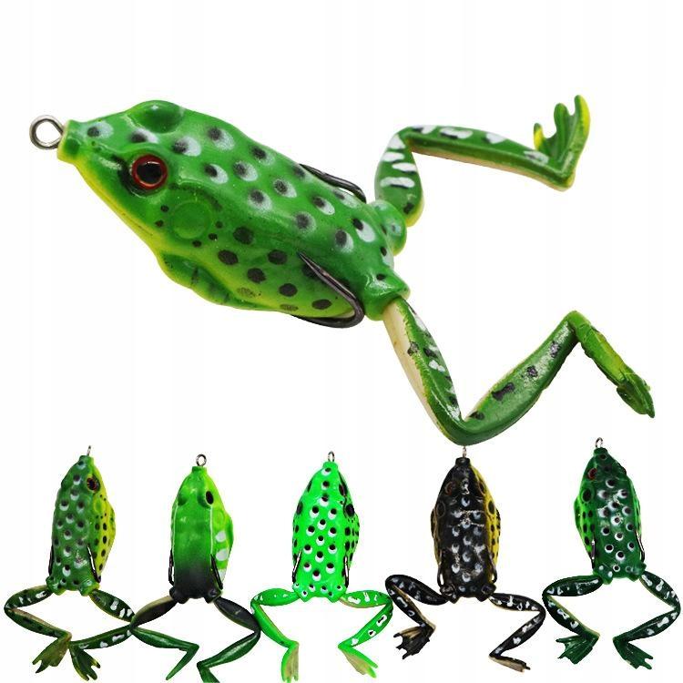 Wobbler Fishing Bait Pike Catfish Surface Frog Set Of 5 Pcs 15G