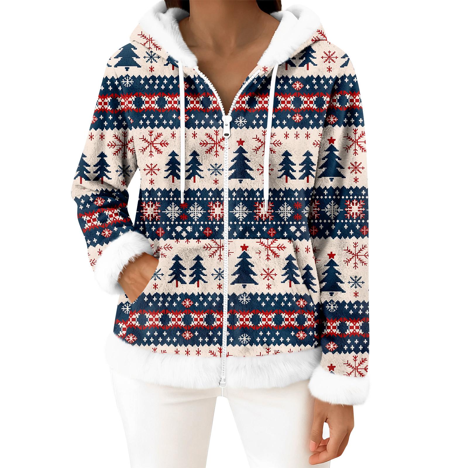 

Women s Casual Fashion Long-Sleeved Zip-Up Fleece Hooded Cardigan L Темно-синій