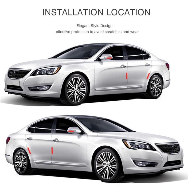 2026 Hot For Volkswagen VW 6Pcs Rubber Strip Car Door Anti Collision Protective Sticker For VW GTI Polo Golf Passat Tiguan Arteo