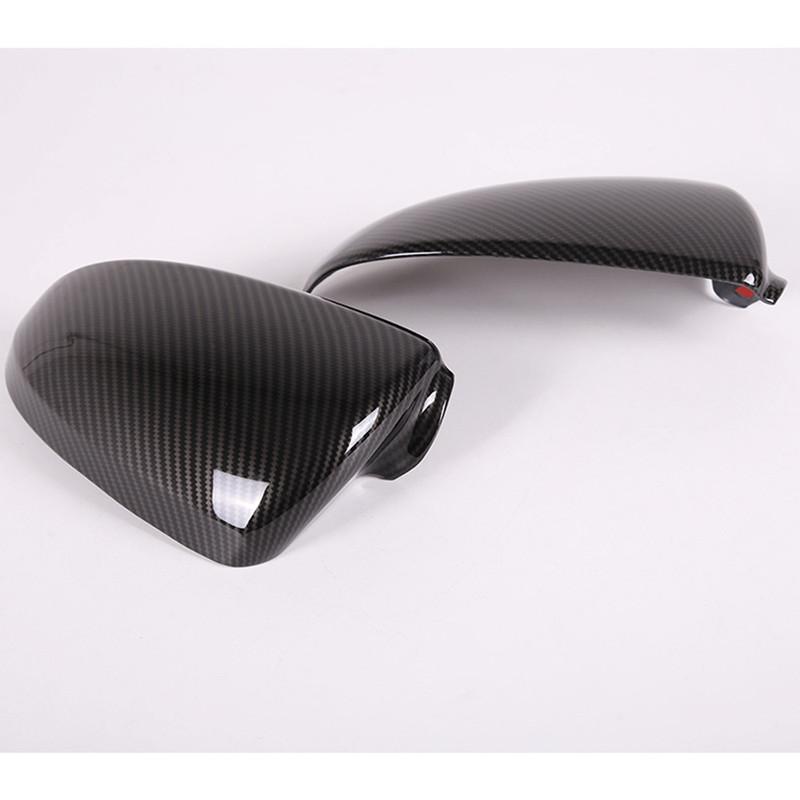 For Mercedes Benz Smart Fortwo W451 2008-2014 Car Rearview Side Mirror Cover Sticker Wing Cap Exterior Door Trim ABS Carbon