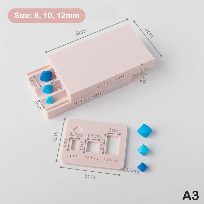 Weiche Keramik Polymer Clay Form 3D Pilz Zitrone Raute Perlen Design Perlenroller DIY Ohrringe Halsketten Schmuckherstellung