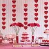 2m Love Shape Řetězec Garland Závěsný Banner Ornamenty Svatební potřeby pro Valentýna Dekorace
