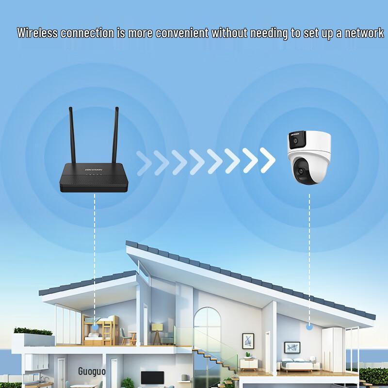 Câmera de Segurança PTZ WiFi de Lente Dupla 8MP Hikvision Plugue CN (adaptador incluso)