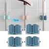 7Pcs Hanging Mop Rack Seamless Paste Clip Bathroom Hook Broom Hanger Without Punching for