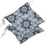 Vargottam Indoor Outdoor Tufted Printed Square Seat Patio Cushion Set Of 2 Water Resistant Patio Furniture Seat Cushion 19,inches, Purple |