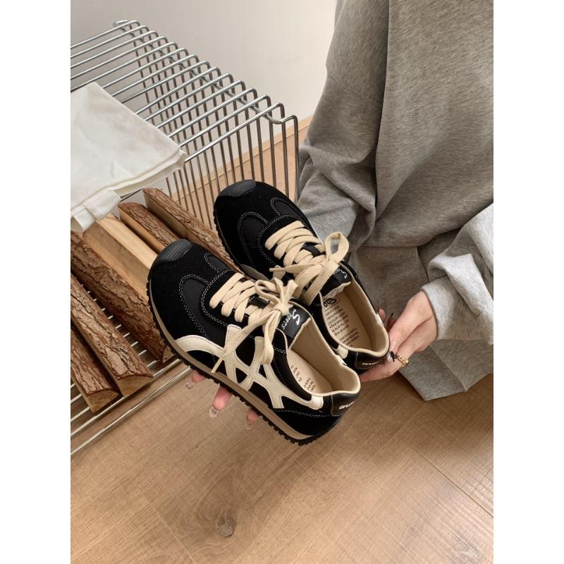 

New leather thick-soled heightening women s casual fashion single shoes comfortable and versatile trendy shoes 35 чёрный