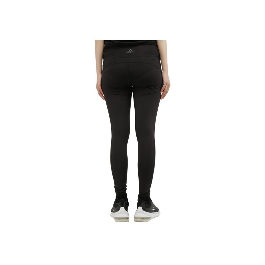 Adidas Solid Color Comfortable Casual Mid Waist Knitted Sports Pants Women Bottoms Black CX5309