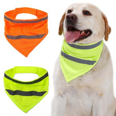 Pet Bandana Reflektierende Streifen Dress-up Polyester Mode Haustier Hunde Katzen Dreieck Bib für