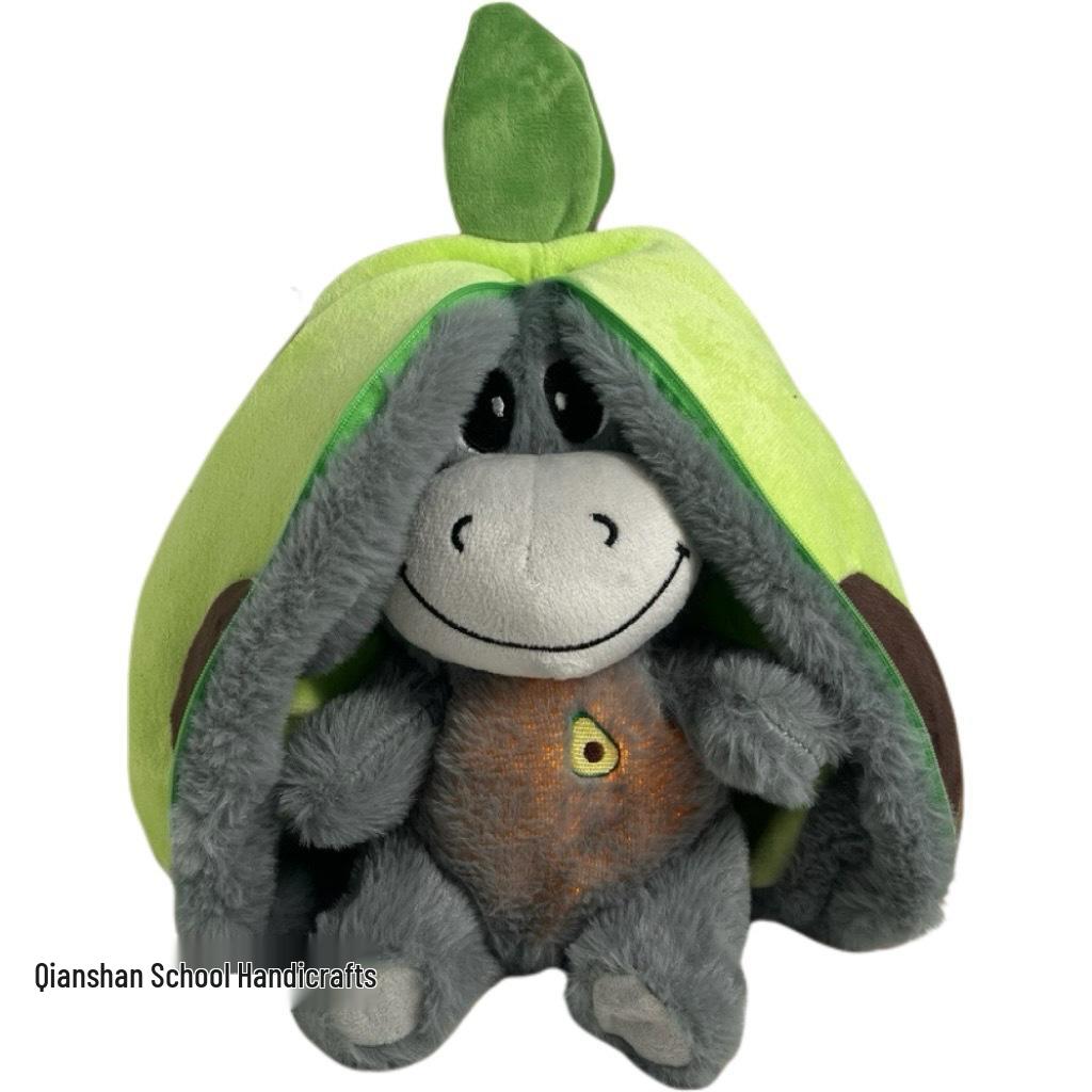 Capybara & Friends: Musical Plush Toy with Light-Up Features (Strawberry, Avocado, Donkey, Tiger)