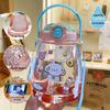 Large Capacity Big Belly Plastic Water Cup with Straw