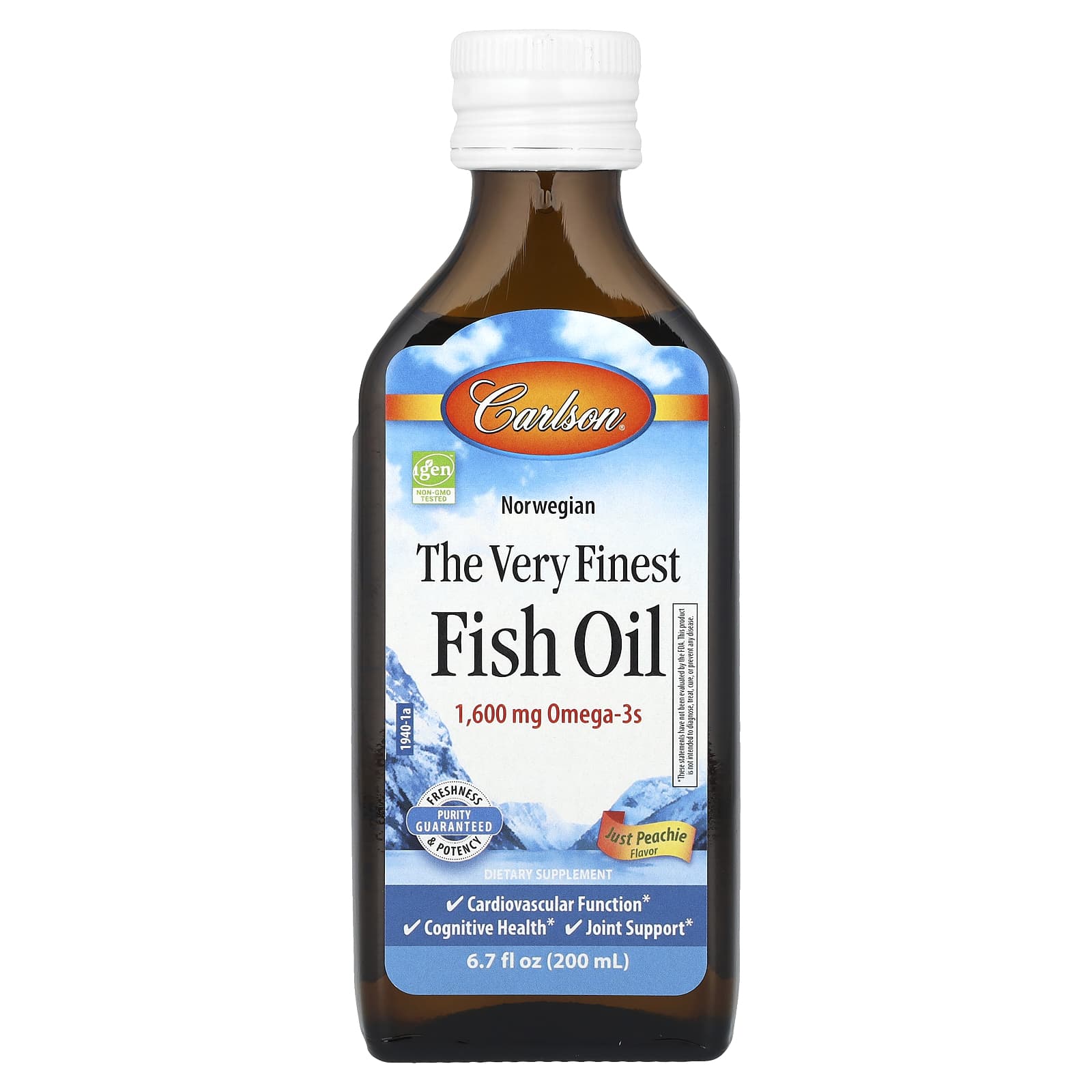 

Norwegian, Premium Fish Oil, Just Peachie, 200Ml(6.7Fl Oz)