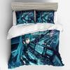 3D Digital Printing Animation Series Hatsune Quilt Cover Three-Piece Set Thickened