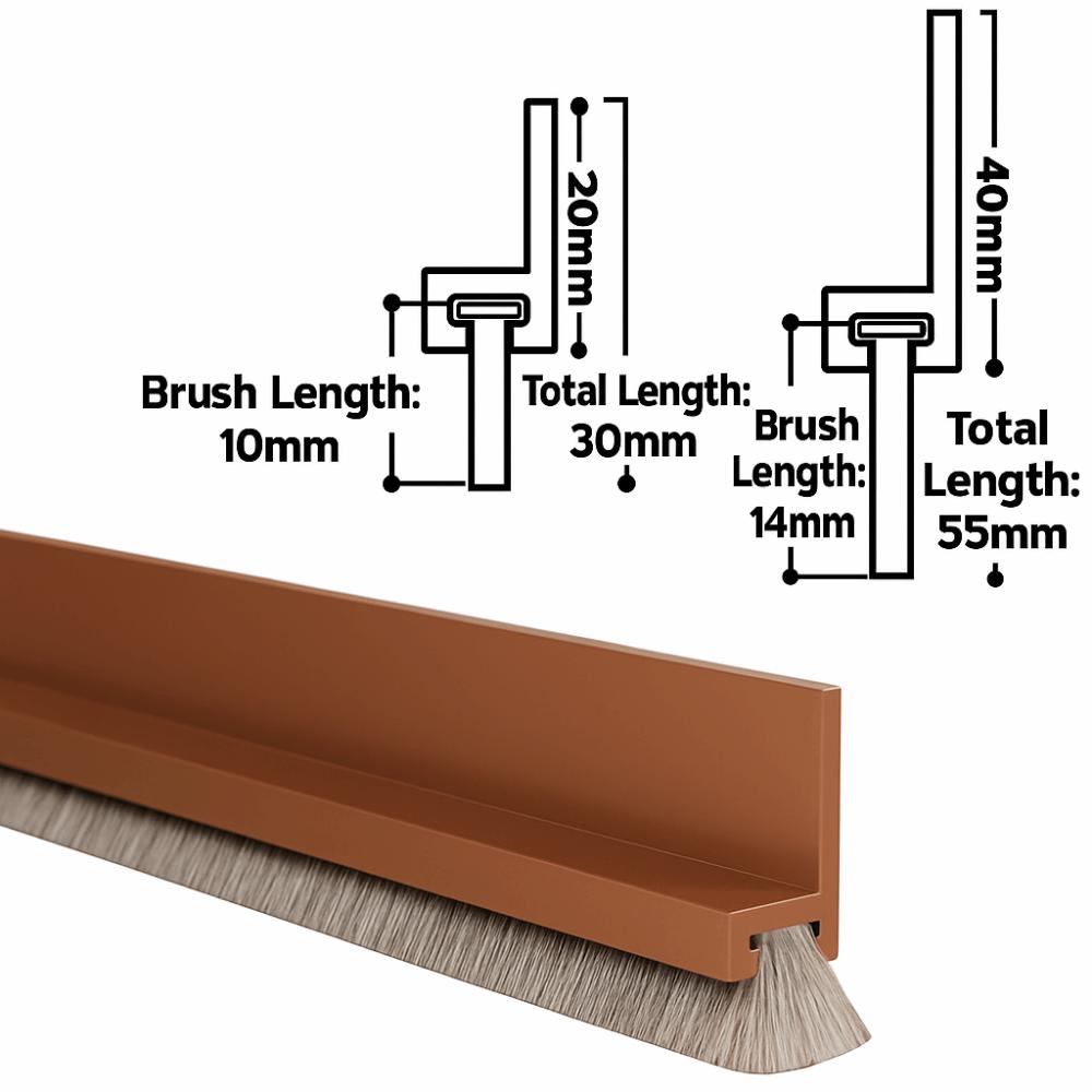 100cm Bürstendichtung Selbstklebende Dichtung Professioneller Türspaltabdichter Wohnheim