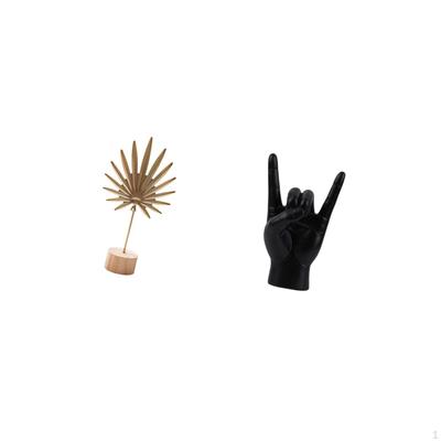 Nordic Abstract Metal And Hand Gesture Sculpture Creative Figurine Ornament for Home Table Party