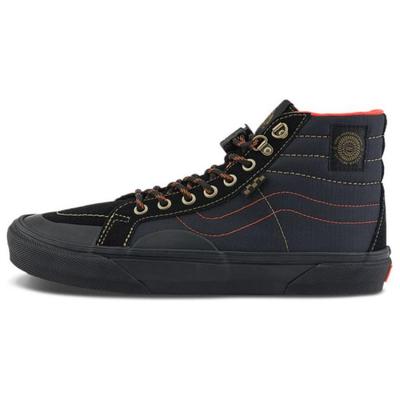 Spitfire Wheels X Vans Skate Sk8 Hi Reissue 'Black Flame' Vans VN000D1EBFM