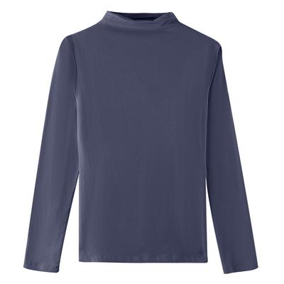 Autumn and Winter Women's New Style Warm and Western Solid Color Slim Long-sleeved T-shirt Bottoming Shirt Women