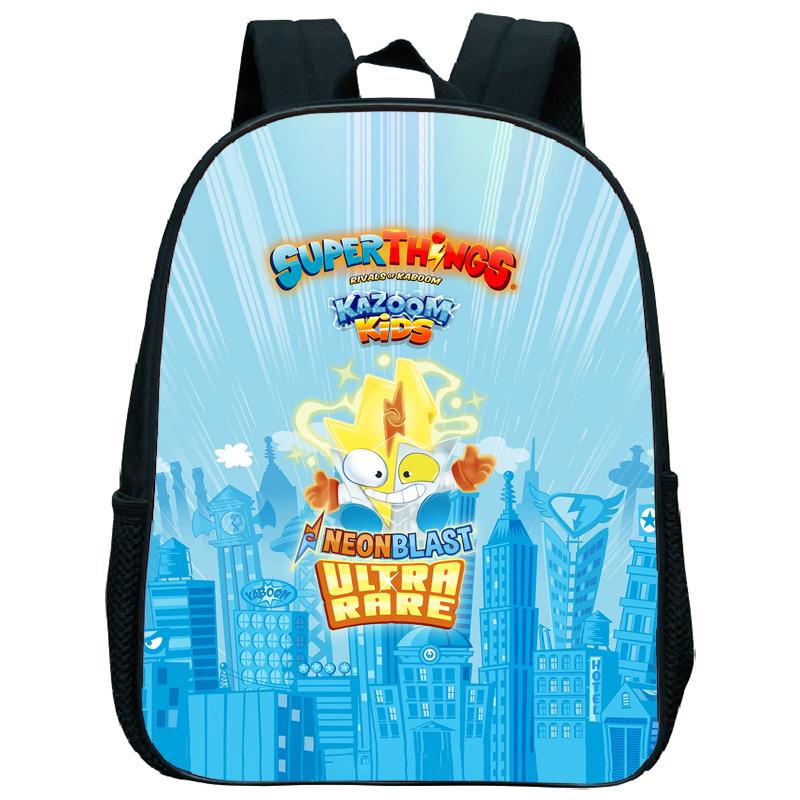 Superzings Kazoom Kids Backpack Children Kindergarten Schoolbag Super Zings 3-5 Years Old Boys Girls Cute Nursery Kids Bag