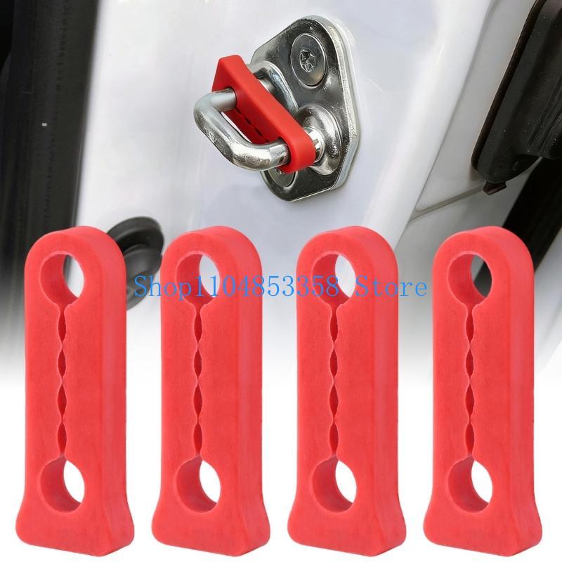 652F 4Pcs/Set Rattling Screaks Soundproof Deaf Seal Buffer Car Door Damper Door Lock Sound Deadener Damper Buffer