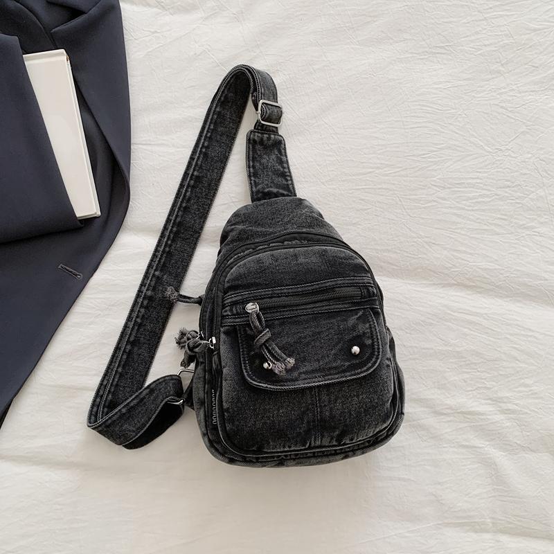 Denim Bag Women Chest Bag Crossbody Bag